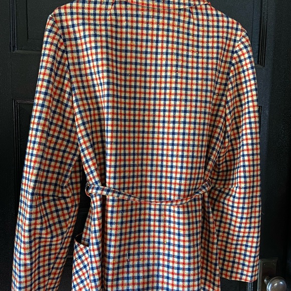 Pendleton Vintage Plaid 100% Wool Button Front Belted 49er Jacket - Picture 2 of 10